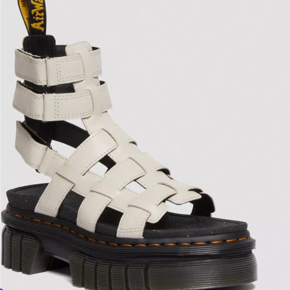NWOT Dr. Martens Ricki Nappa Lux Leather Platform Gladiator Sandals Size 10 - Picture 2 of 14